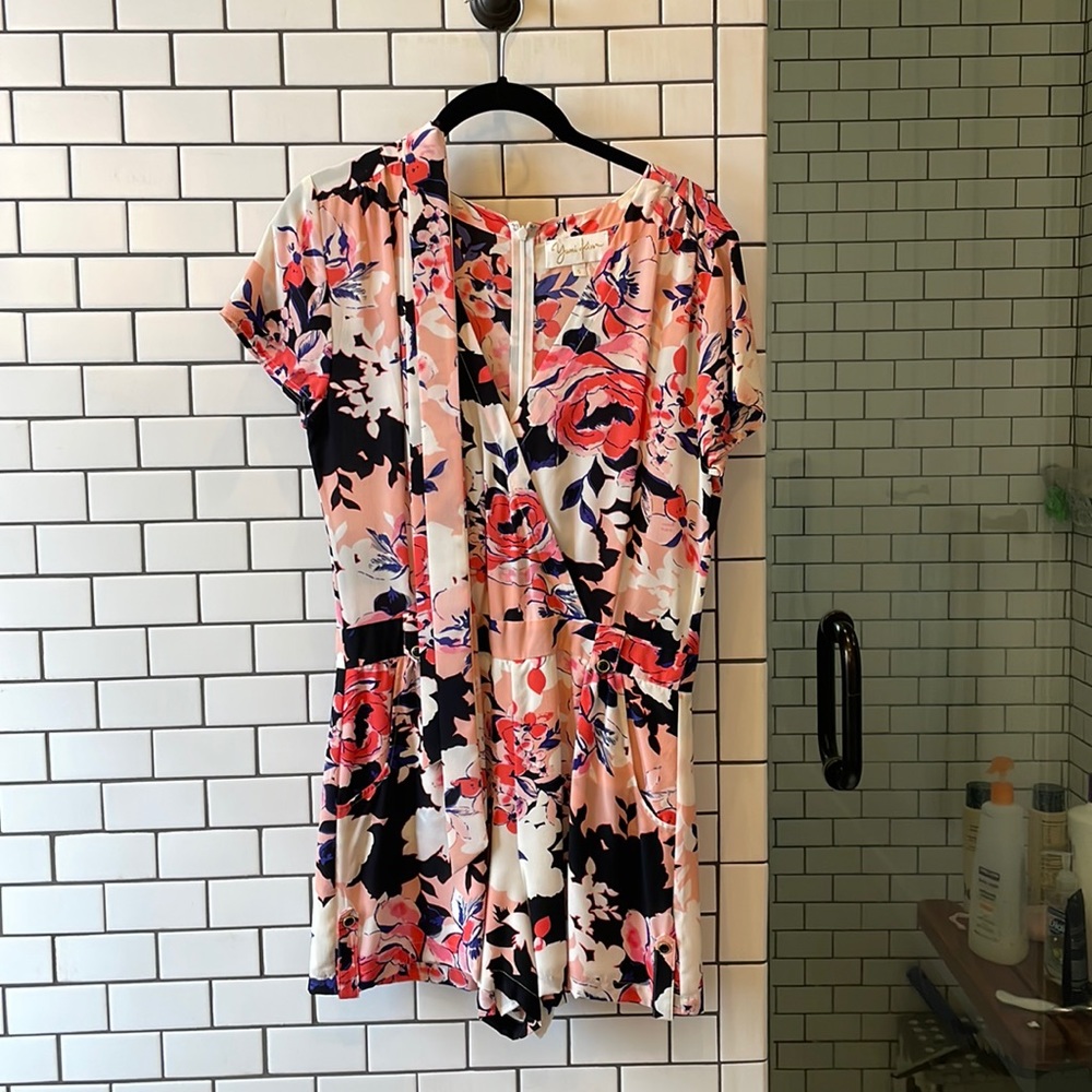 Yumi Kim - silk romper with belt - excellent condition